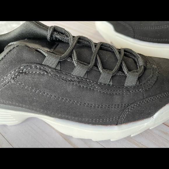 Lulu’s Anatola Black Suede Lace-Up Sneakers - Picture 2 of 8